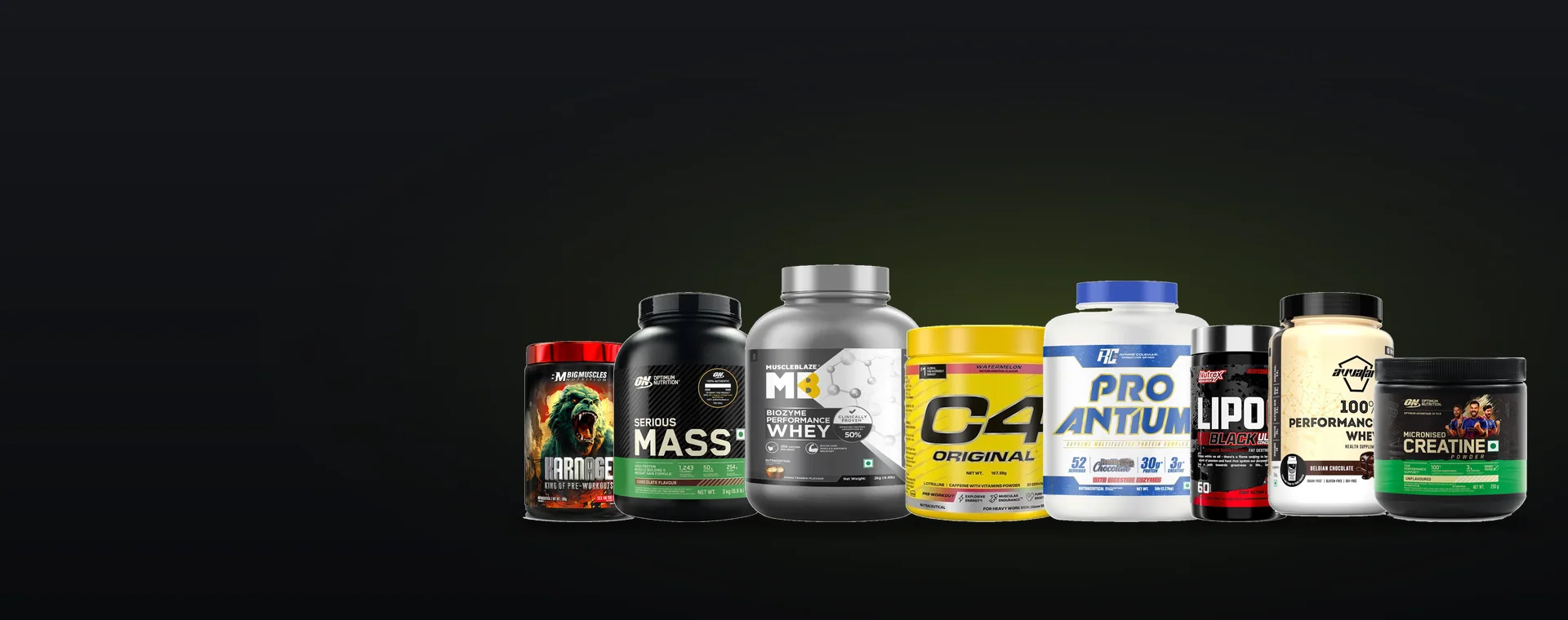 Bestselling supplements stocked at Fitlexa