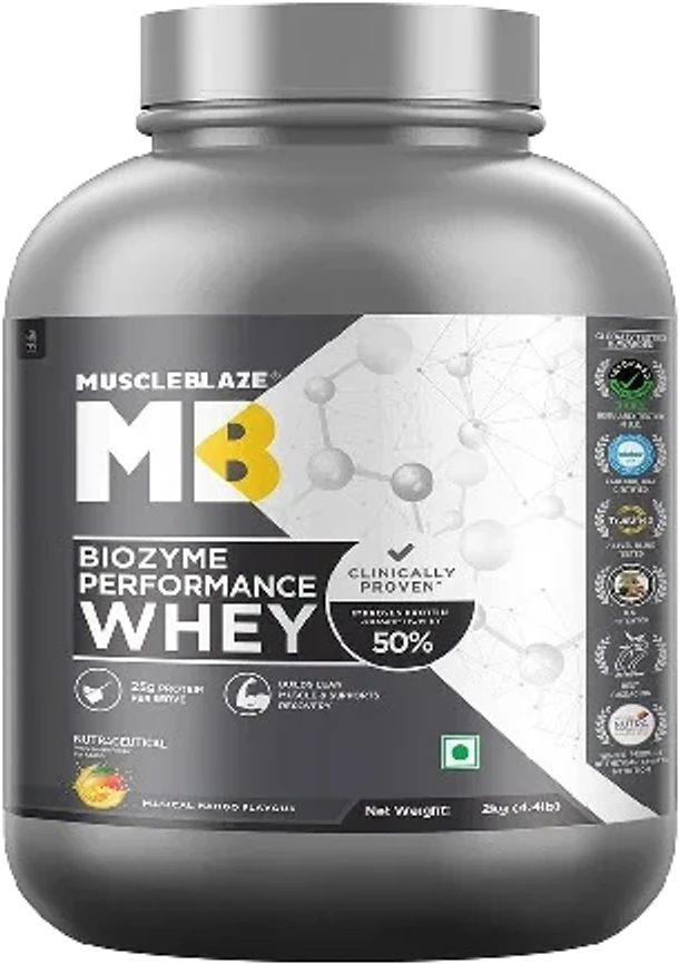MuscleBlaze Biozyme Performance Whey 2kg