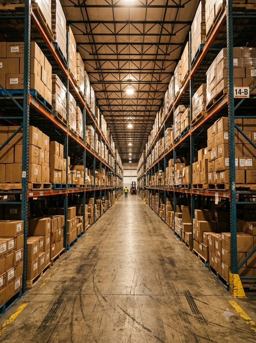 Fitlexa warehouse aisle